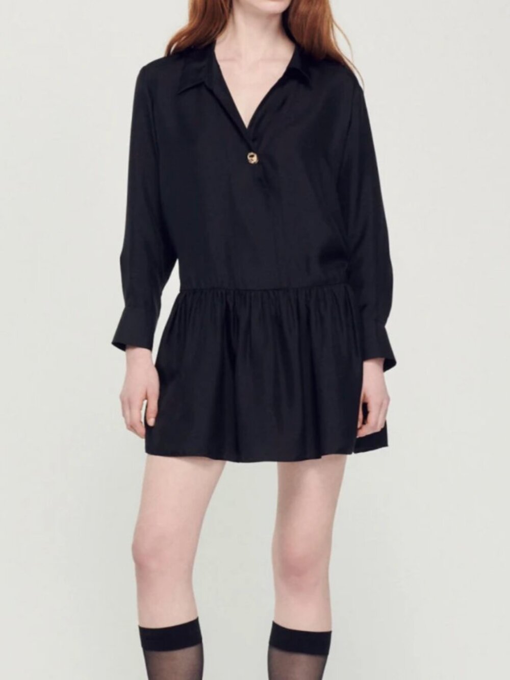 Sandro Short Silk Dress